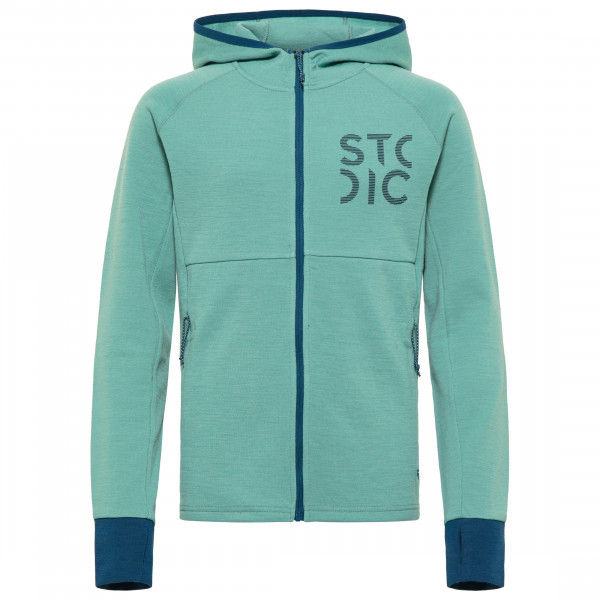 Stoic - Kid's Merino260 StadjanSt. Jacket w. Hood - Merinohoodie Gr 104 türkis