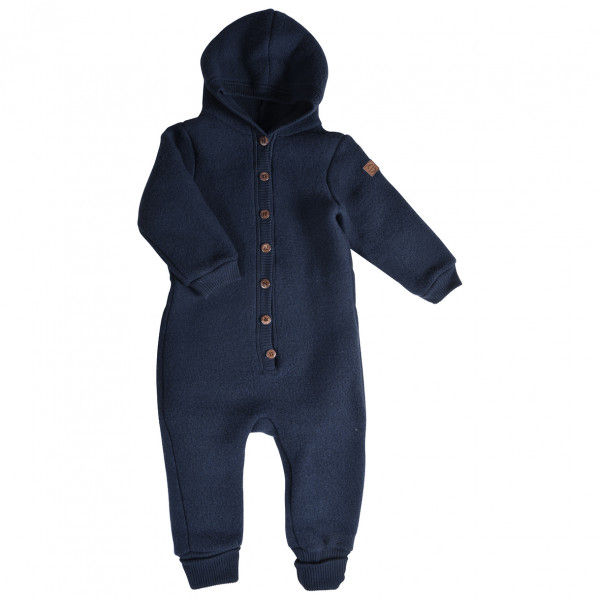 Mikk-Line - Kid's Wool Baby Suit with Hood - Overall Gr 62 schwarz