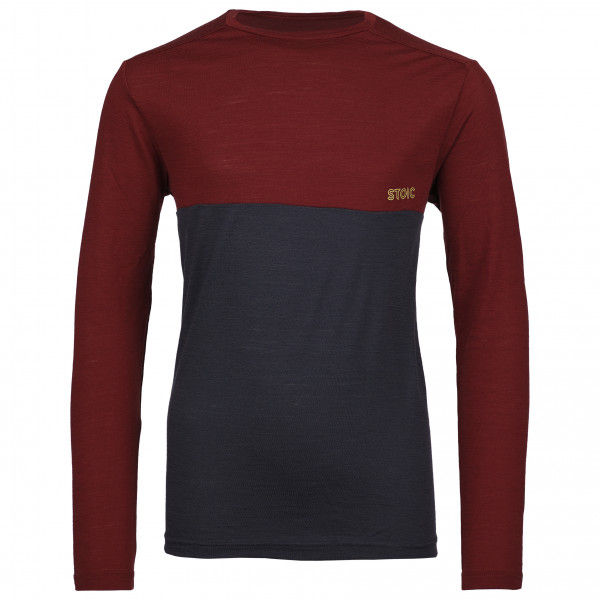 Stoic - Kid's Merino150 HeladagenSt. L/S - Merinoshirt Gr 104 rot
