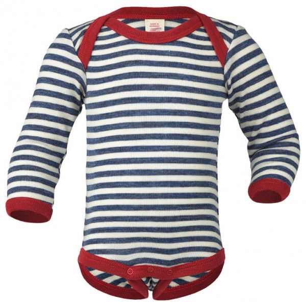 Engel - Baby Body L/S Merinowolle - Merinounterwäsche Gr 50/56 bunt