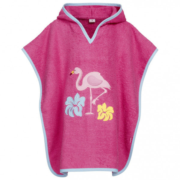 Playshoes - Kid's Frottee-Poncho Flamingo - Surf Poncho Gr S - < 4 Years rosa