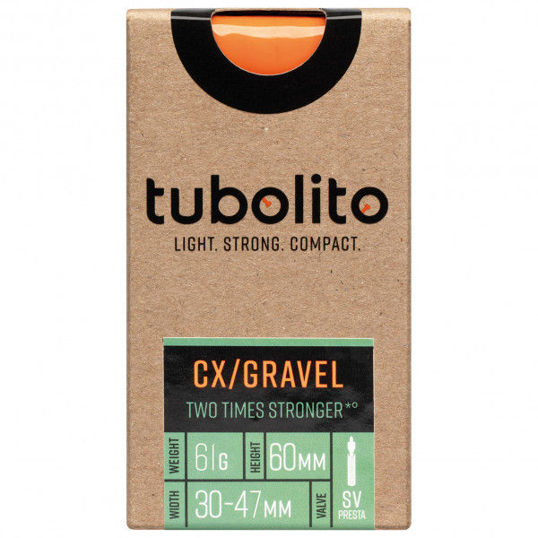Tubolito - Tubo-CX / Gravel-All-SV60 - Fahrradschlauch Gr SV60 orange