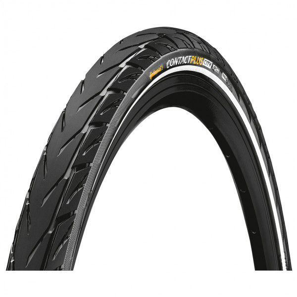Continental - Contact Plus City 28'' (42-622) Reflex Wire - Fahrradreifen Gr 28'' x 1,6'' - 42 - 622 schwarz