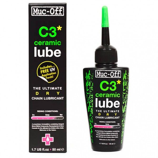 Muc Off - C3 Dry Ceramic Lube - Kettenschmiere Gr 50 ml rosa