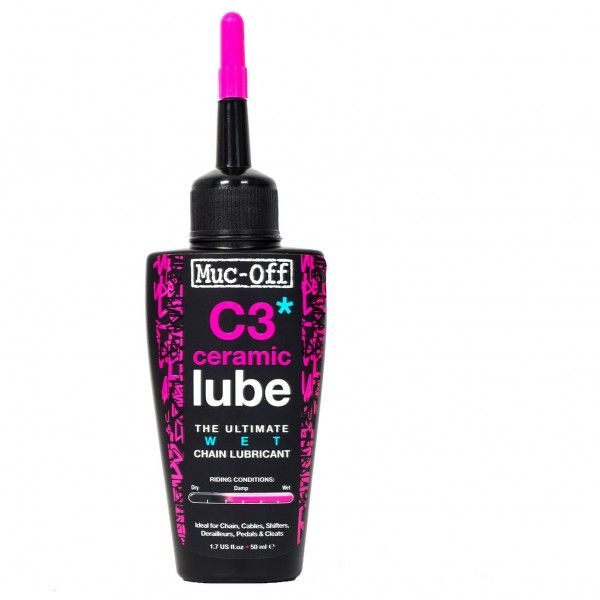 Muc Off - C3 Wet Ceramic Lube - Kettenschmiere Gr 50 ml rosa