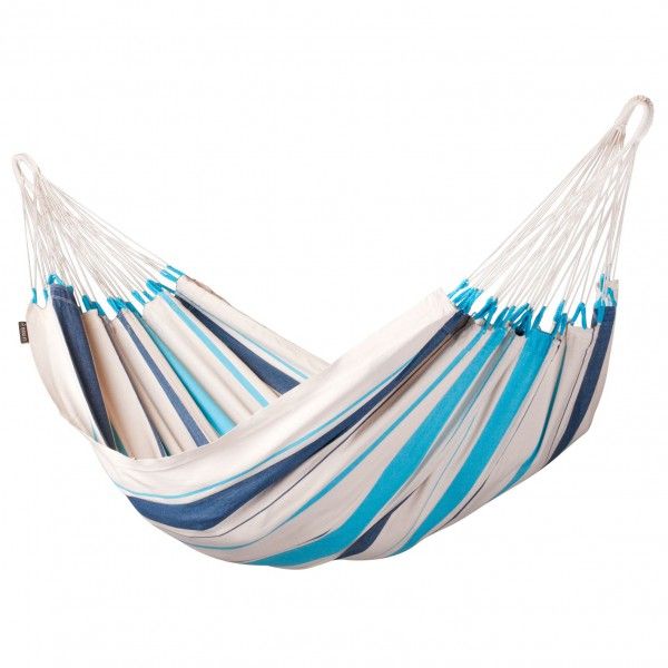 La Siesta - Caribena - Hängematte Gr Single grau/weiß