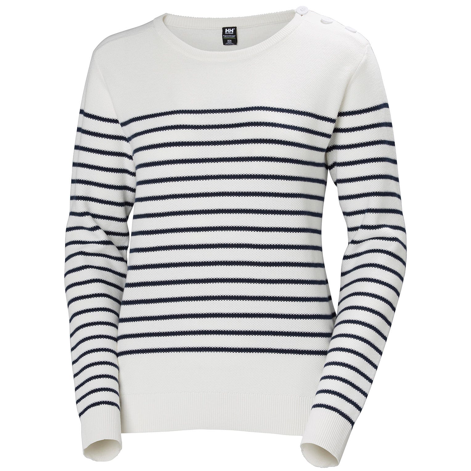 Helly Hansen Damen Baumwollstrickpullover Skagen Marine - Weiß M