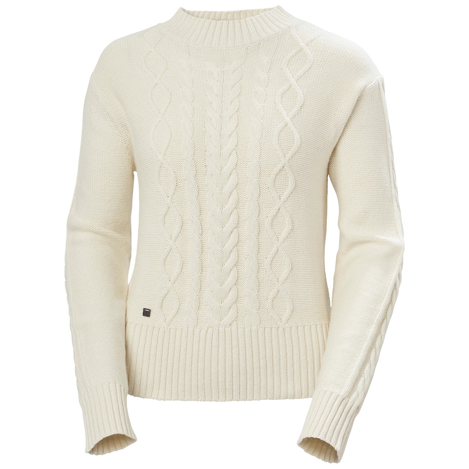 Helly Hansen Damen Siren Segelpullover Mit Zopfmuster - Beige L