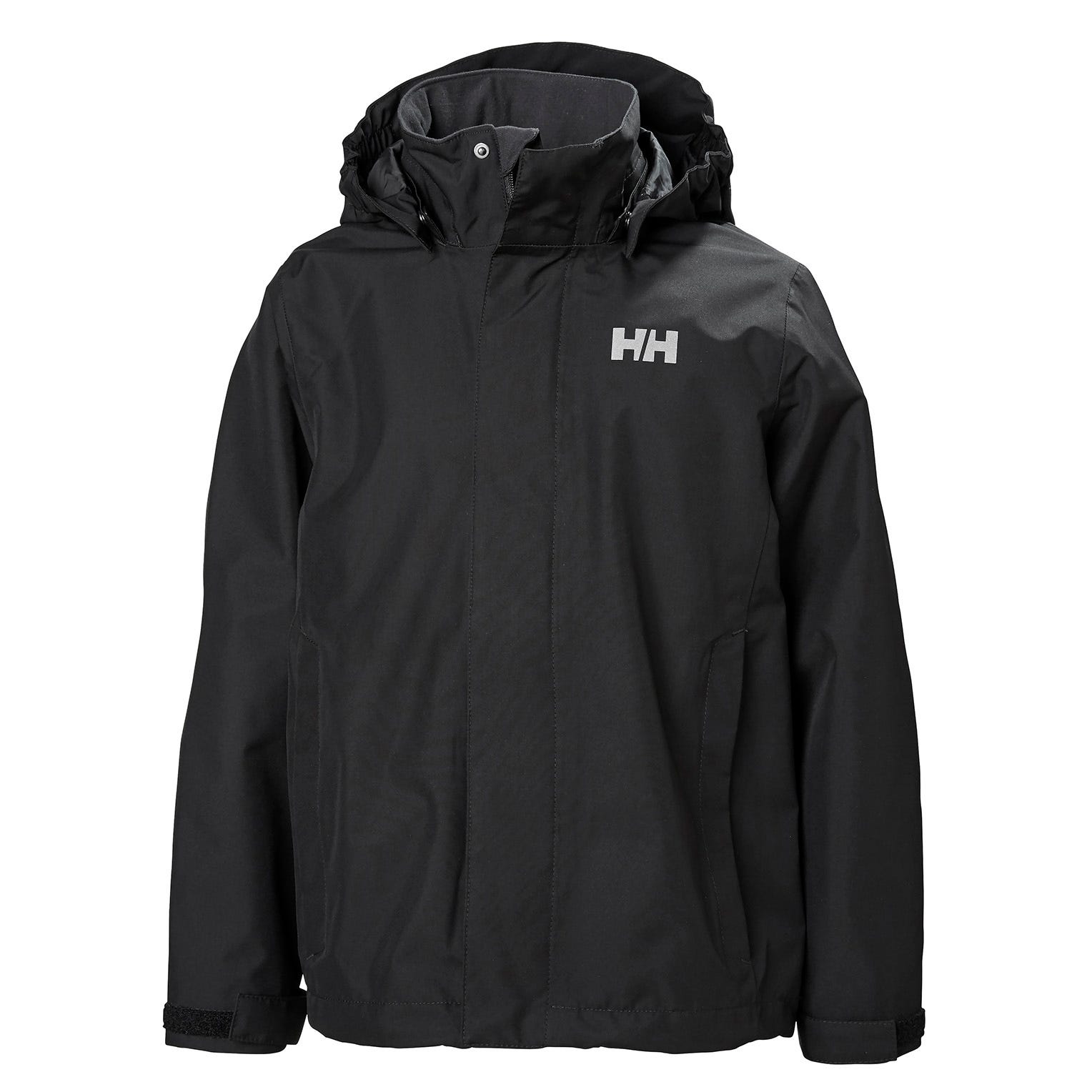 Helly Hansen Junior Seven J Regenjacke Mit Kapuze - Schwarz 140/10