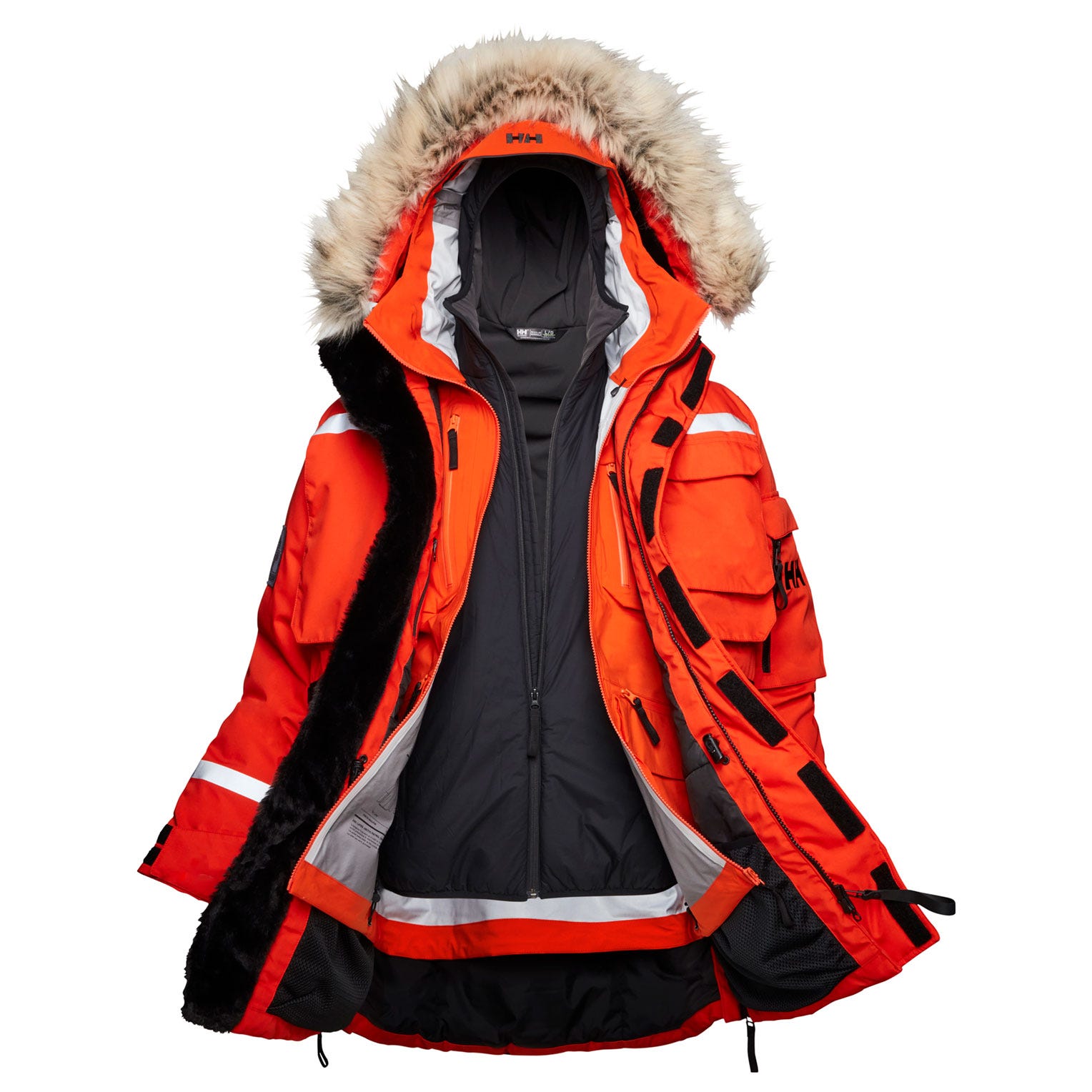 Helly Hansen Herren Arctic Patrol Modularparka - Orange L