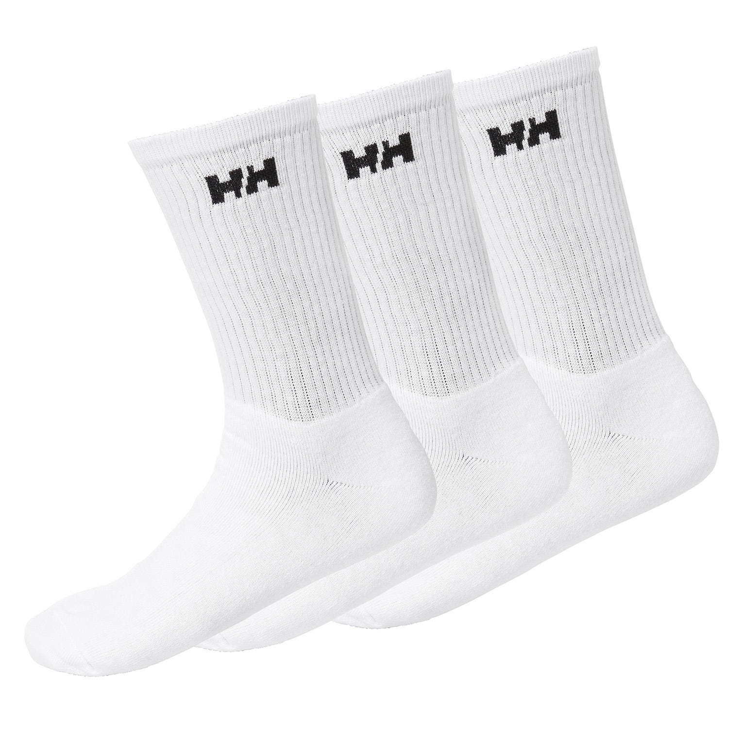 Helly Hansen Unisex 3 Paar Resistente Baumwollsocken - Weiß 35-38