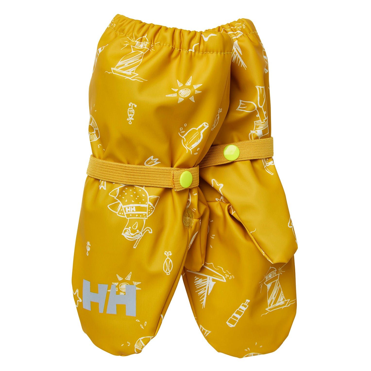 Helly Hansen Kinder Bergen Wasserfeste Fleece-fäustlinge - Gelb 3