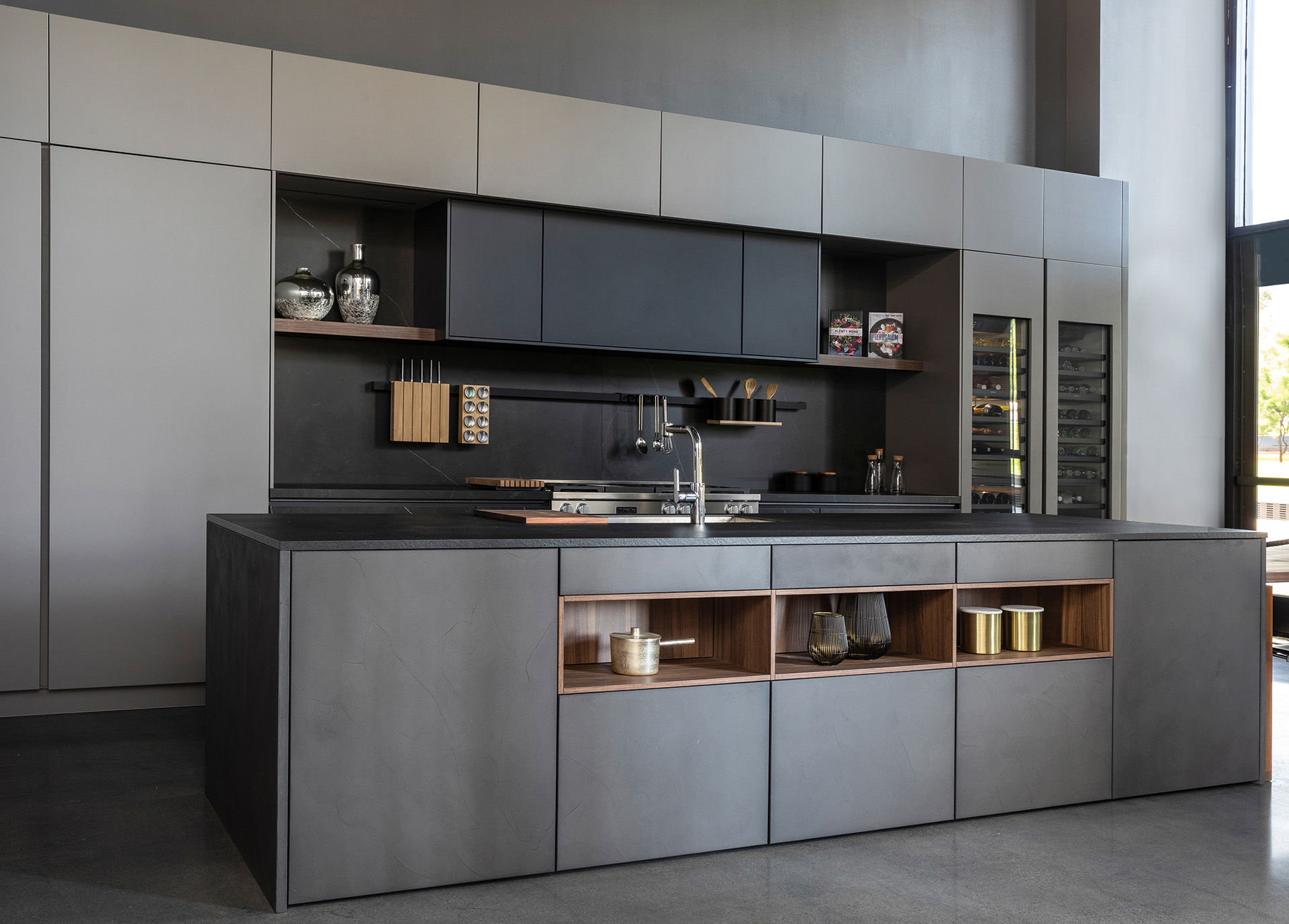 German Kitchens Center Queens Modern Kitchens Showroom In NY   Concrete FB192 GOuRYEHgX 