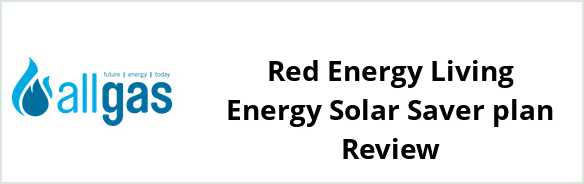 Allgas Energy QLD - Red Energy Living Energy Solar Saver plan Review