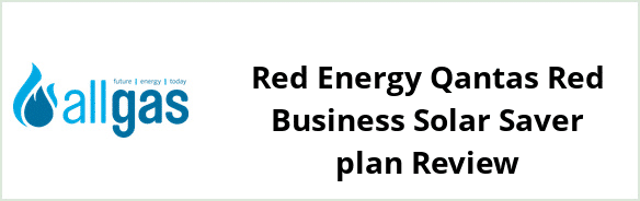 Allgas Energy QLD - Red Energy Qantas Red Business Solar Saver plan Review