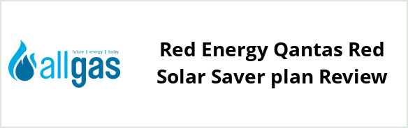 Allgas Energy QLD - Red Energy Qantas Red Solar Saver plan Review