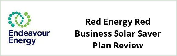 Endeavour - Red Energy Red Business Solar Saver plan Review