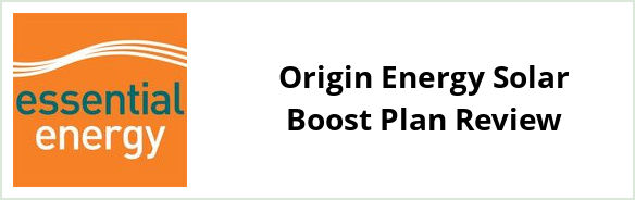 Essential Energy - Origin Energy Solar Boost plan Review