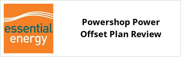 Essential Energy Standard - Powershop Power Offset plan Review