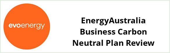 Evoenergy - EnergyAustralia Business Carbon Neutral plan Review