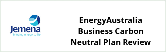 Jemena - EnergyAustralia Business Carbon Neutral plan Review