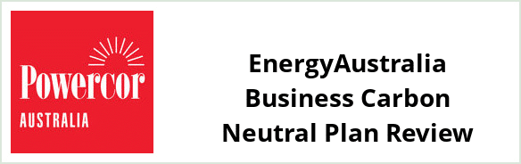 Powercor - EnergyAustralia Business Carbon Neutral plan Review