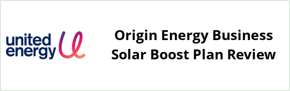 United Energy - Origin Energy Business Solar Boost plan Review