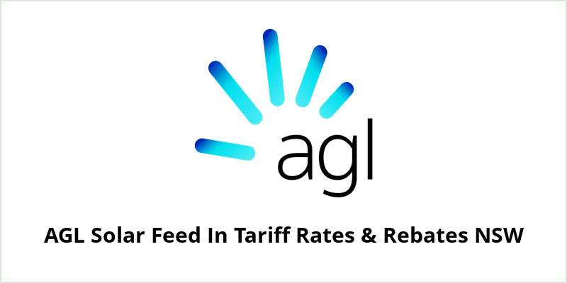 AGL Solar Feed In Tariff Rates & Rebates NSW