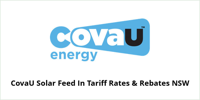 CovaU Solar Feed In Tariff Rates & Rebates NSW
