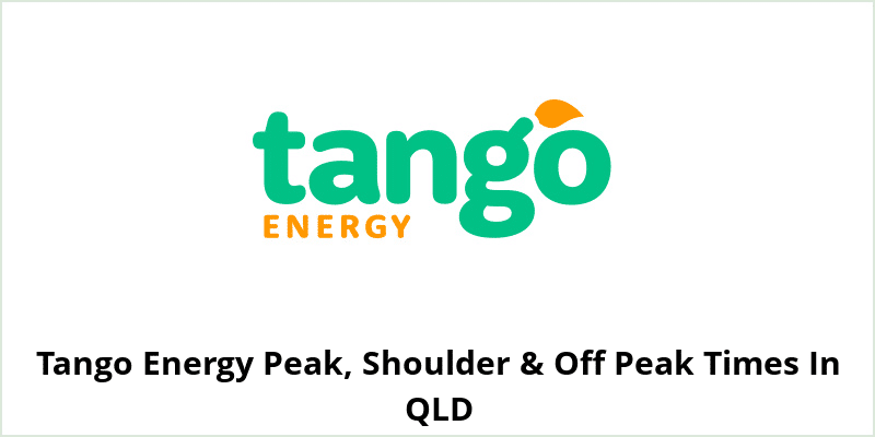 Tango Energy Peak, Shoulder & Off Peak Times In QLD