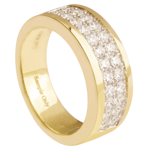 Double-Row Diamond Ring