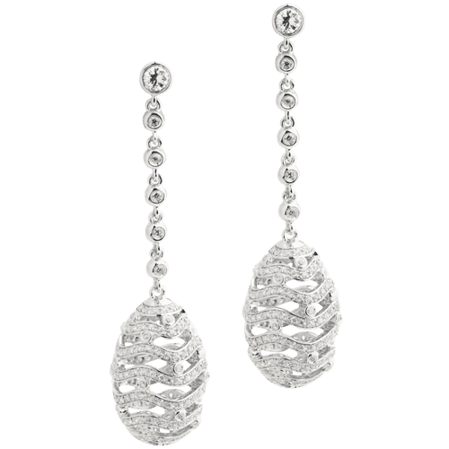 Diamond Cone Drop Earrings - Engagestudio