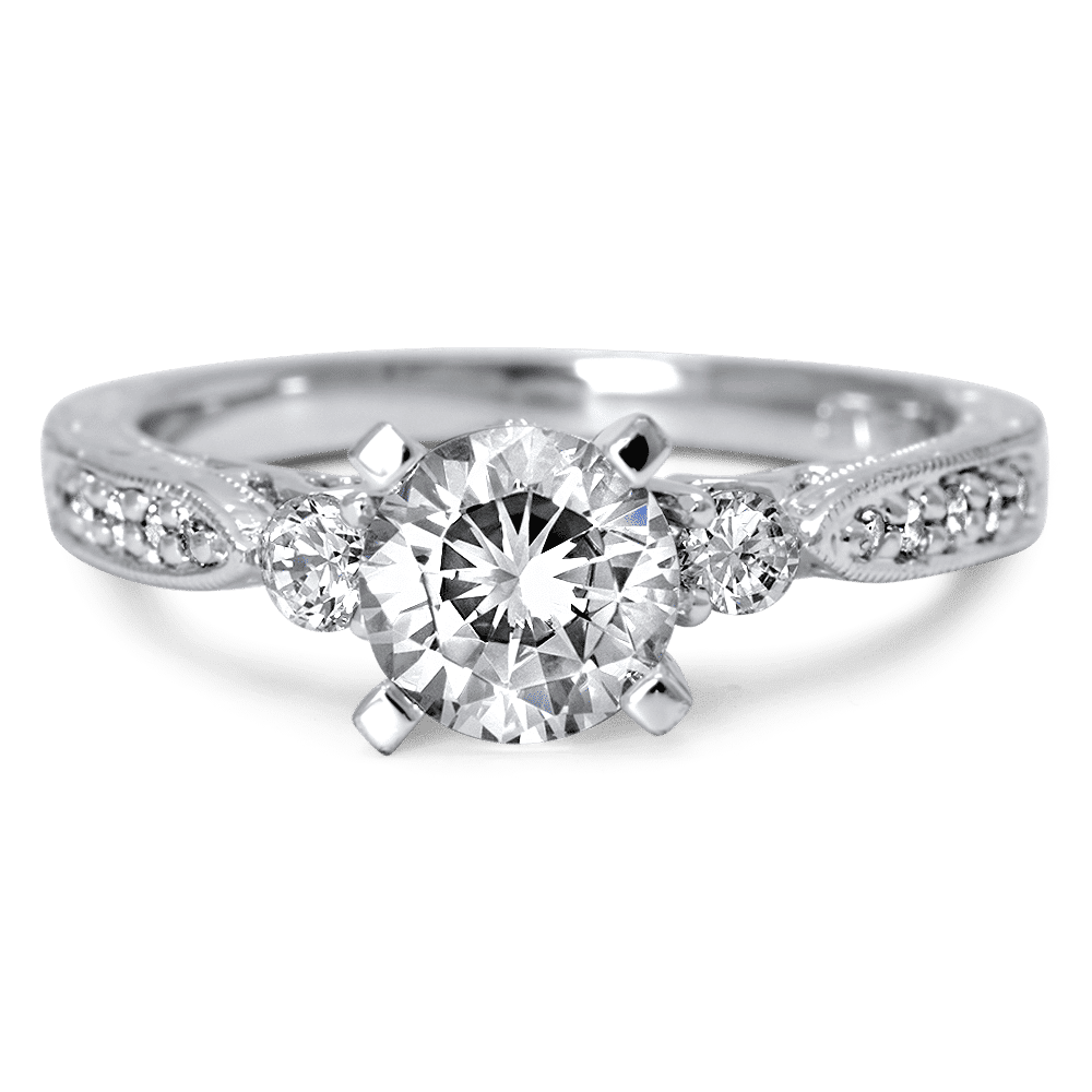 Antique 3Stone Engagement Ring Engagestudio