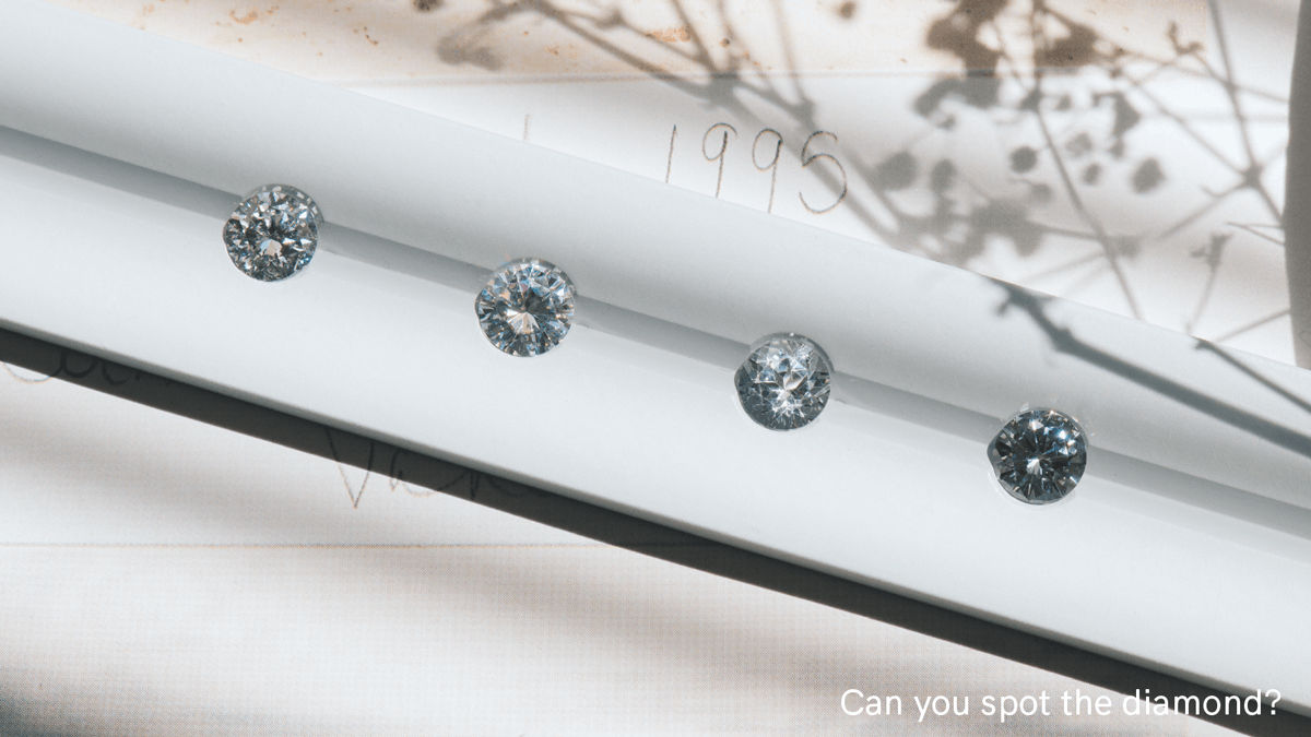 Diamond Sapphire Moissanite Topaz comparison