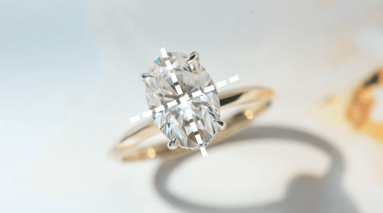 oval moissanite engagement ring