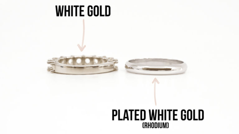 platinum vs white gold engagement ring