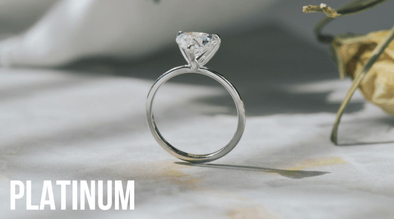 platinum vs white gold engagement ring