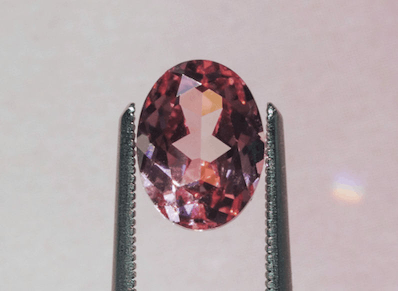 oval pink sapphire