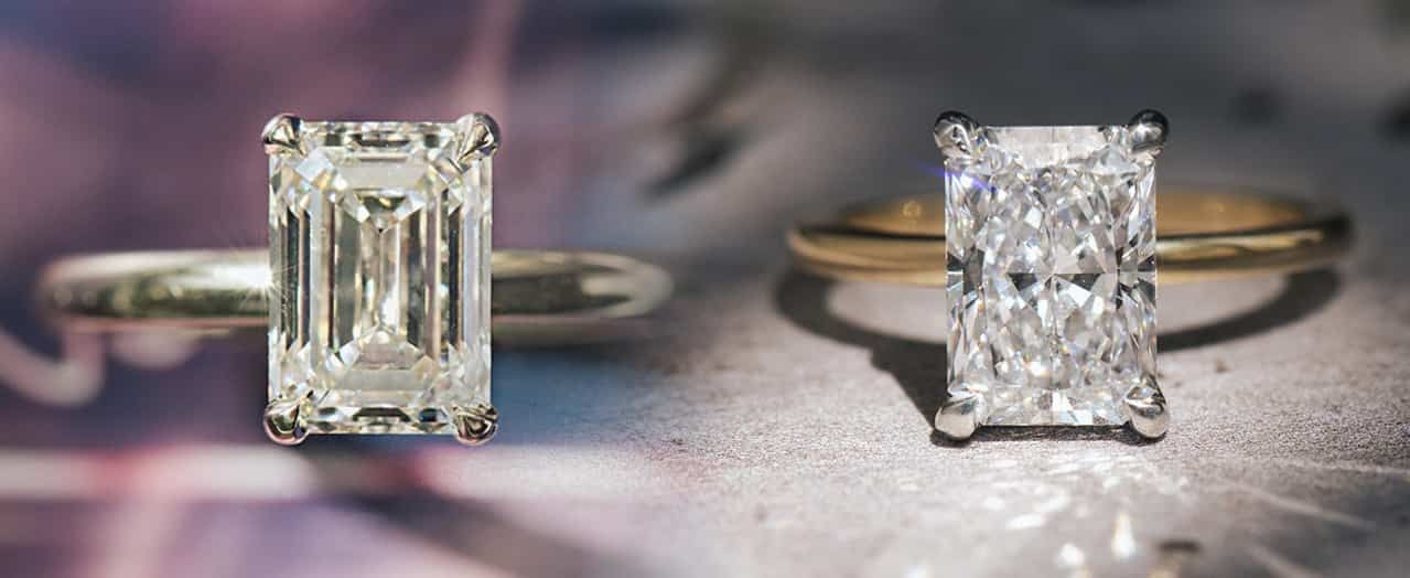 emerald cut engagement ring