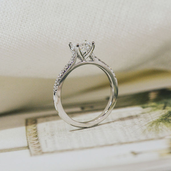 Princess Pavé Engagement Ring -profile