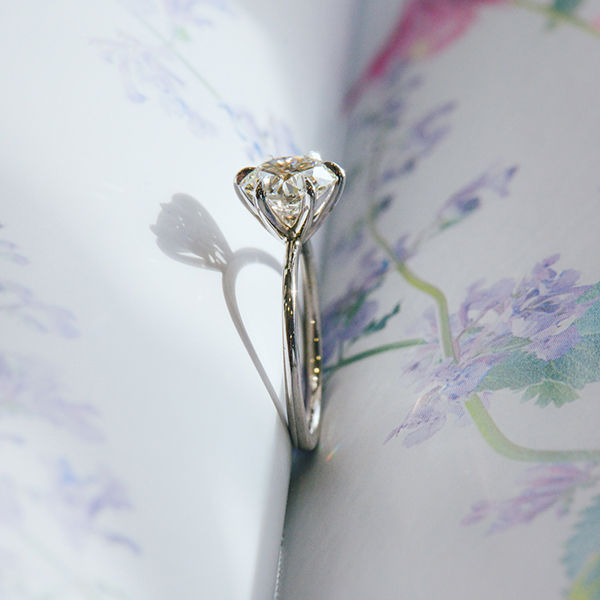 Round 6-Prong Solitaire Engagement Ring-side