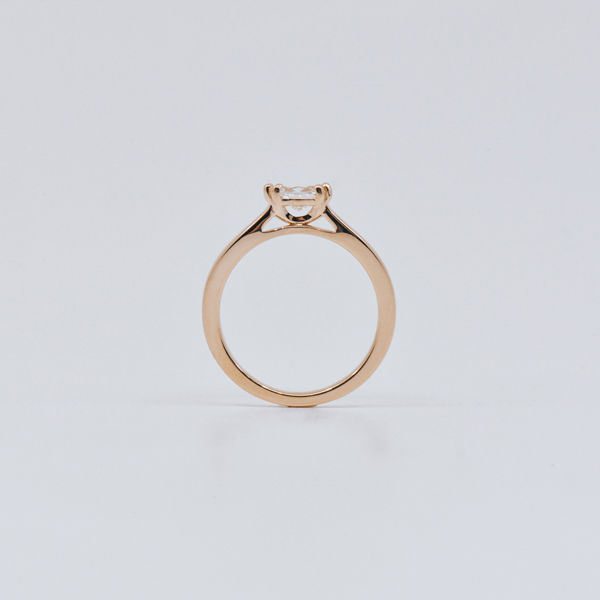 Yellow Oval Solitaire Cathedral-profile