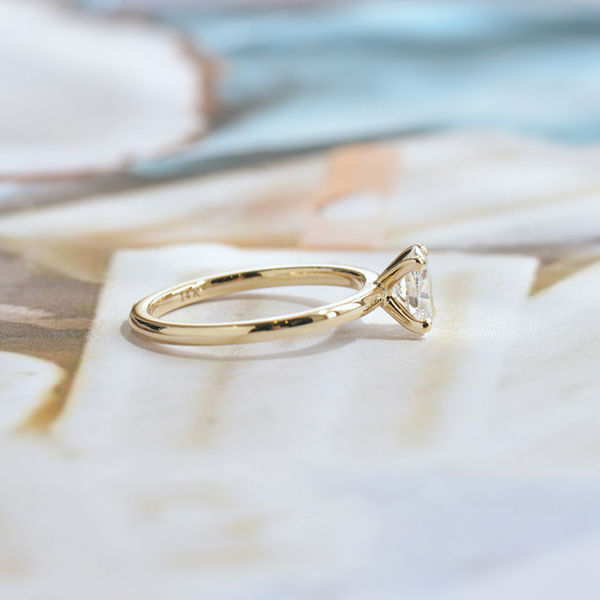 Classic Solitaire 4-Prong Engagement Ring-profile