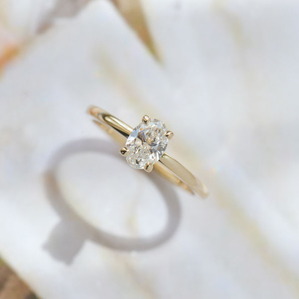 Classic Solitaire 4-Prong Engagement Ring-top