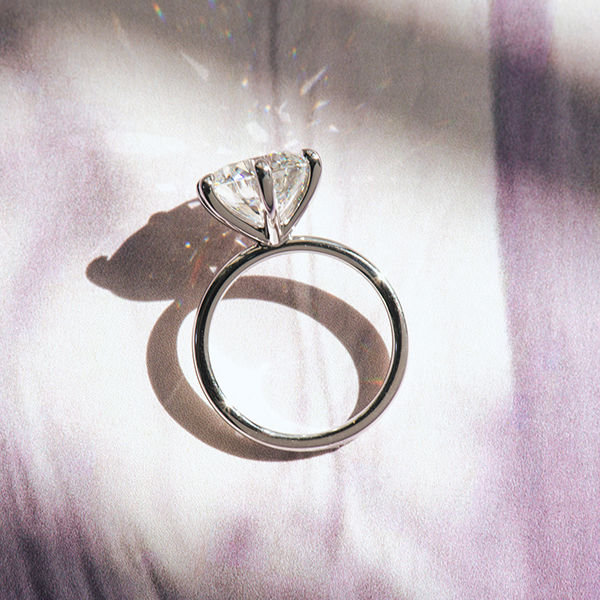 Classic Solitaire Round 6-Prong Engagement Ring-profile