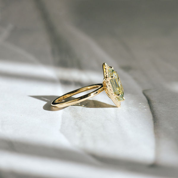 Dutch Marquise Engagement Ring With Halo-side