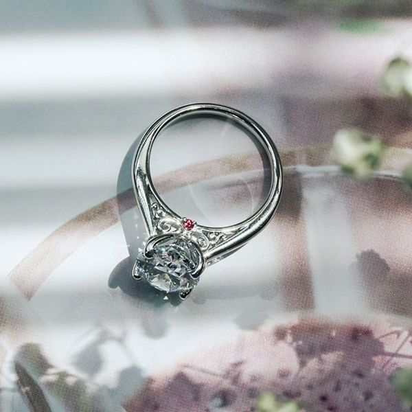 Solitaire Oval Engagement Ring - Profile