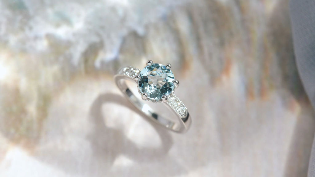Green engagement rings