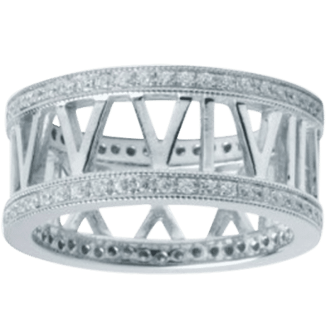 Roman Numeral Ring - Silver & Gold Custom Roman Numeral Ring