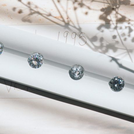 Diamond Moissanite white Sapphire white topaz stone comparison